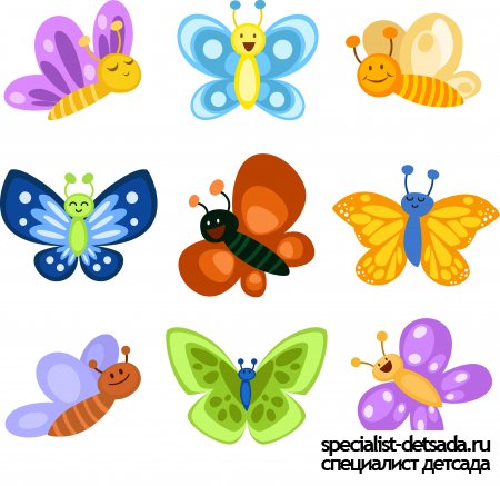 Картинки для детей Бабочки